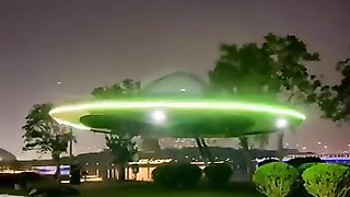 China has tested the world's first flying saucer.