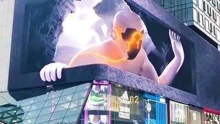 3D billboard crazy in china
