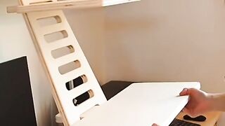 Here's no. 4️⃣ Convert any desk into a standing desk with this DIY accessory!????