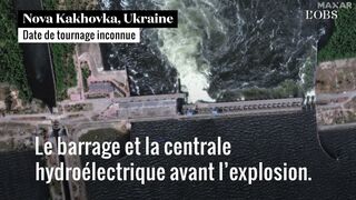 Destruction du barrage de Kakhovka : les terrifiantes images satellite des inondations en Ukraine