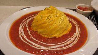 maître omelette tornade - Comida de rua coreana