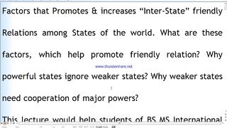 Factors promoting Interstate Relations