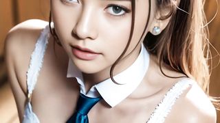 AI ART 4K | UNDERWEAR HIGH SCHOOL | LOOKBOOK AMAZING | The Cute Girl Style video 2023