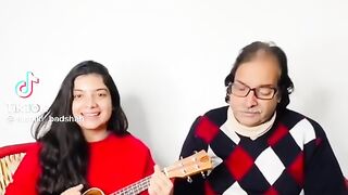 باپ اور بیٹی کی خوبصورت آواز میں گانا میری سانسوں میں بسی خوشبو تیری