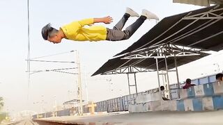 Railway track Amazing Stunt This is amazing video