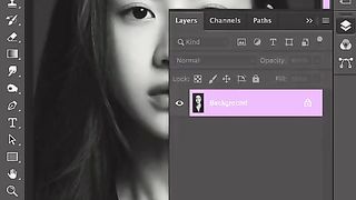 ???? Text portrait effect Photoshop