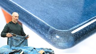 Table Made Entirely From Denim