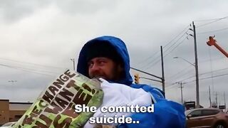 Homeless man just wanted to call his mom ????❤️