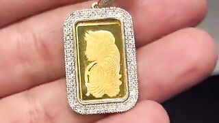 Real 5g 24k Suisse Bar in Real Diamond Bezel