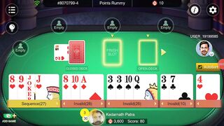 How To Play OSOM Points Rummy Card Game - Rummy Real Cash Game - How Play Rummy in Android #72