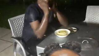 EATING ON THE RAIN WENT VIRAL