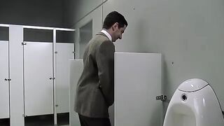Bean in toilet comedy