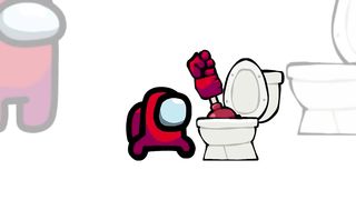 Mini Crewmate Kills Skibidi Toilet Characters | Among Us