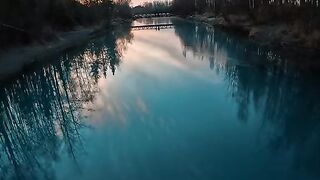 Nothing like a beautiful sunset bridge fly under in Alaska ????????