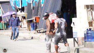 STEALING FOOD "PUBLIC PRANK"