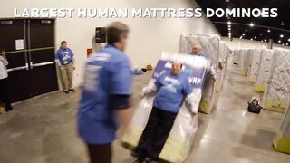 Guiness world record largest human mattress