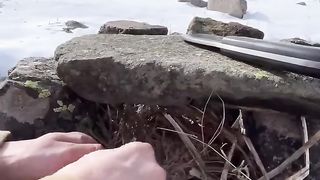 ???? Eggs with sausage on the stone 3,937 altitude
