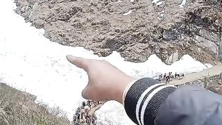 Barf ki Jami Dhara in between Kedarnath Trek 2023 #travel