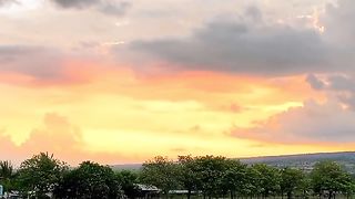 sunset view on the beach