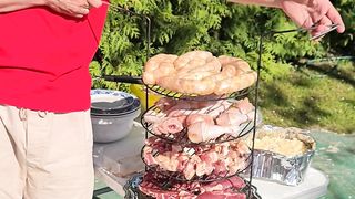 cold cuts in a smokehouse #delicious