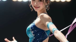 【Real 4k】Rhythmic Gymnastics AI Art LookBook V3【sports】