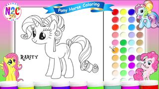 Coloring a Cute Pony: A Fun Art Activity for Kids