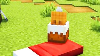 Surviving as a MineCraft Cake... #shorts / WorldOfSteve