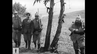 Charlie Chaplin in the tree disguise