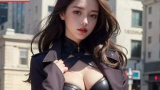 4K / New York Manhattan cloak fashion / ai art lookbook.  Video 2023