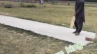 Fakhar Zaman playing street Cricket