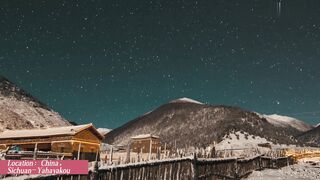 4K ultra-clear time-lapse starry sky photography