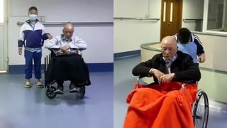 Grandpa is sick and hospitalized, and the child is grateful on the way to save Grandpa