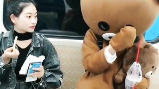 Funny brown bear|FUNNY TIKTOK VIDEO.