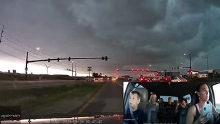 Family's Dash Cam of Derecho 100mph Storm in Grimes, Iowa on August 10, 2020
