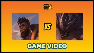 【league of legends 】上路對線精華，卡桑帝VS墨菲特，非常討厭的墨菲特!!!