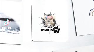 Design graphic angry dog