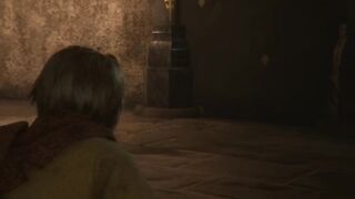 Hugo trailed behind Nicholas as they made their way through the prison - A Plague Tale Innocence