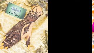 Pakistani famous brand kashee,s beautiful mehindi designs pics
