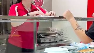 How did she fall for this. Febspot shorts