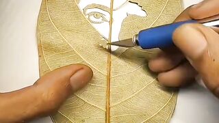 Leaf art video 2