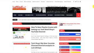 How To techhindishayri.com Blogger Website Theme Backup Download