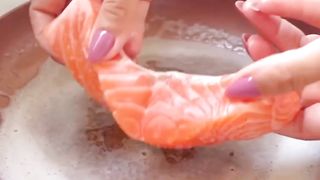 Рецепт# лосось с овощами