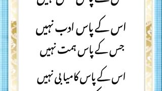 Jis Ke pas Aqal Nahi Uske Pas Adab Nahi. World in focus