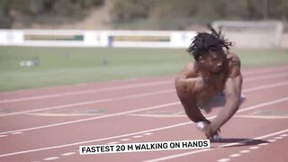 Fastest man to run on two hands
