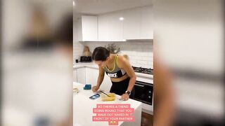Girlfriend React to Nakey Walk Challenge