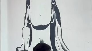 Adiyogi Mahadev painting #shorts #bts #viral.mp4