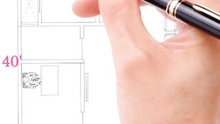 #22' x 44' House plan#Dream House Plan