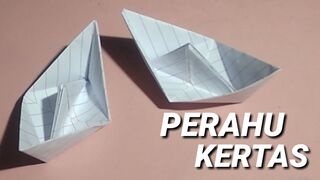 Cara mudah membuat perahu kertas || origami