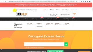 How To Check Domain Names Price on bigrock