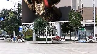 Never Before Seen 3D Billboard in China